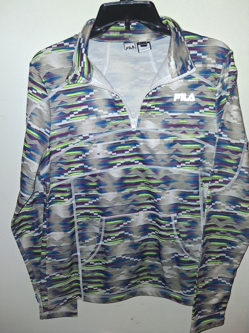 FILA Women's Multicolor Quarter-Zip Pullover Jacket
